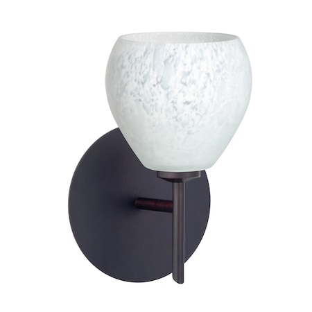 Besa Lighting Tay Tay Mini Sconce, Carrera, Bronze Finish, 1x40W Halogen 1SW-560519-BR